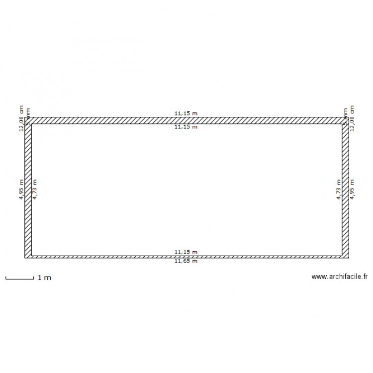 facade nord existant. Plan de 0 pièce et 0 m2