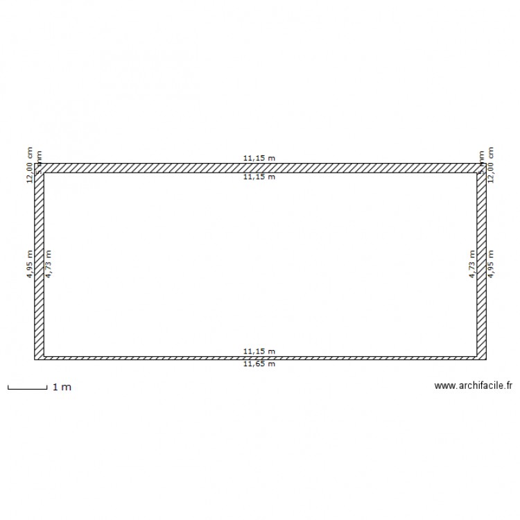 facade nord existant. Plan de 0 pièce et 0 m2