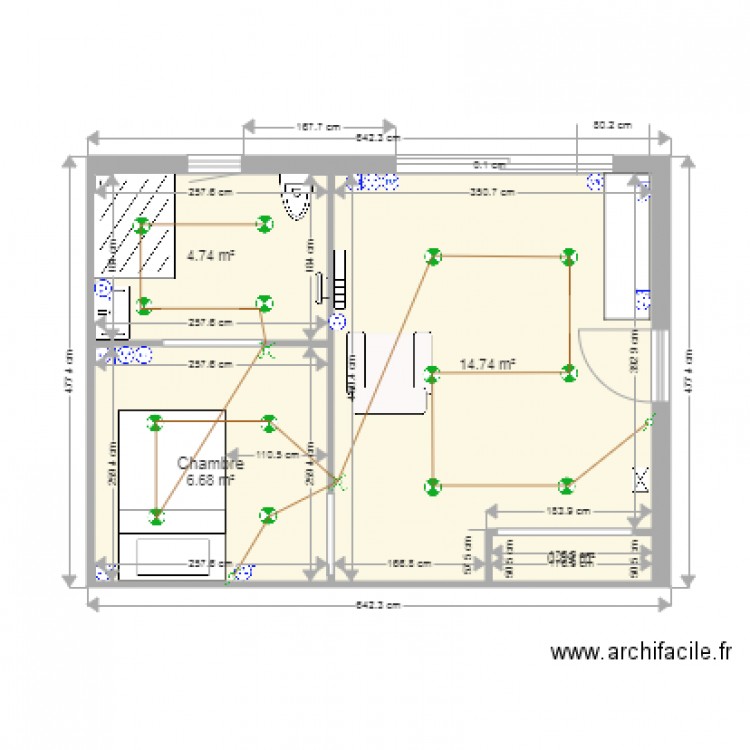 Plan Appartement Blanjacquier 3. Plan de 0 pièce et 0 m2