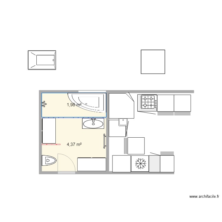 SDB 8 13. Plan de 0 pièce et 0 m2