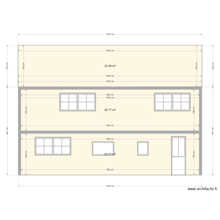 FacadeTerrain. Plan de 0 pièce et 0 m2