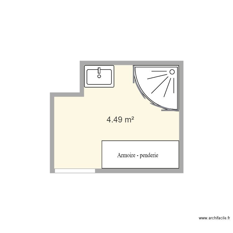 plan dressingsdb travail. Plan de 0 pièce et 0 m2