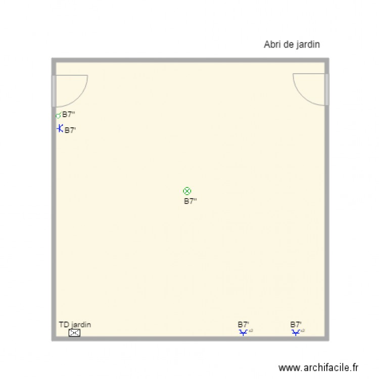 Hubert delfosse 29 abri de jardin. Plan de 0 pièce et 0 m2