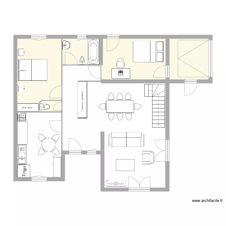 MAISON ROYAN 86M2. Plan de 