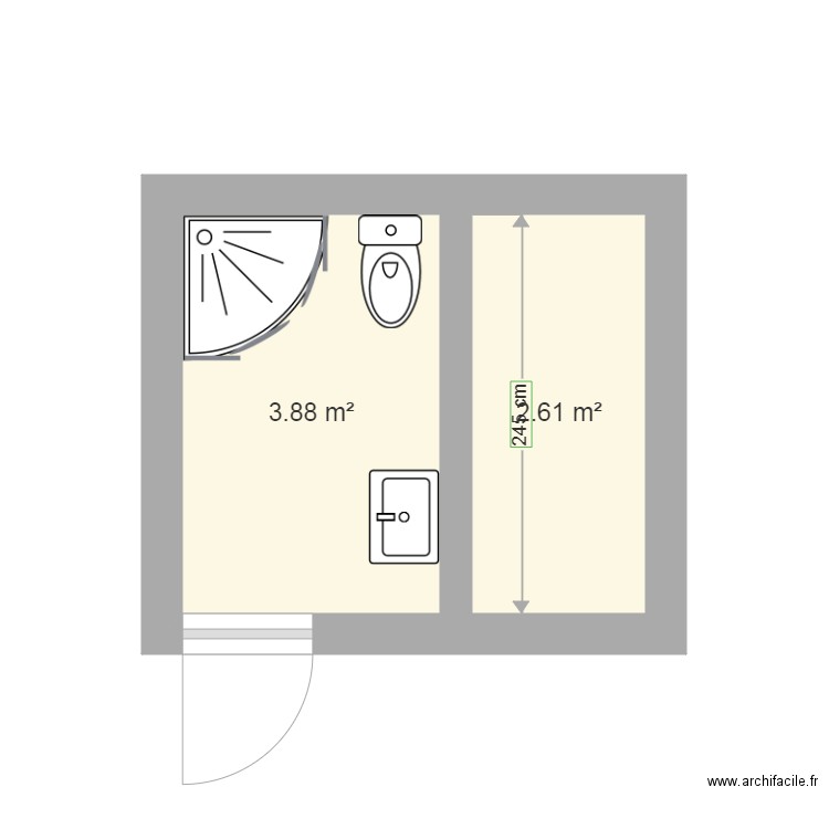 chambre maison. Plan de 0 pièce et 0 m2