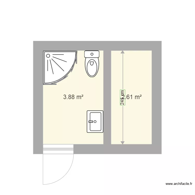 chambre maison. Plan de 
