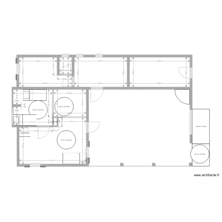 Chateau Projet d&eacute;tail. Plan de 