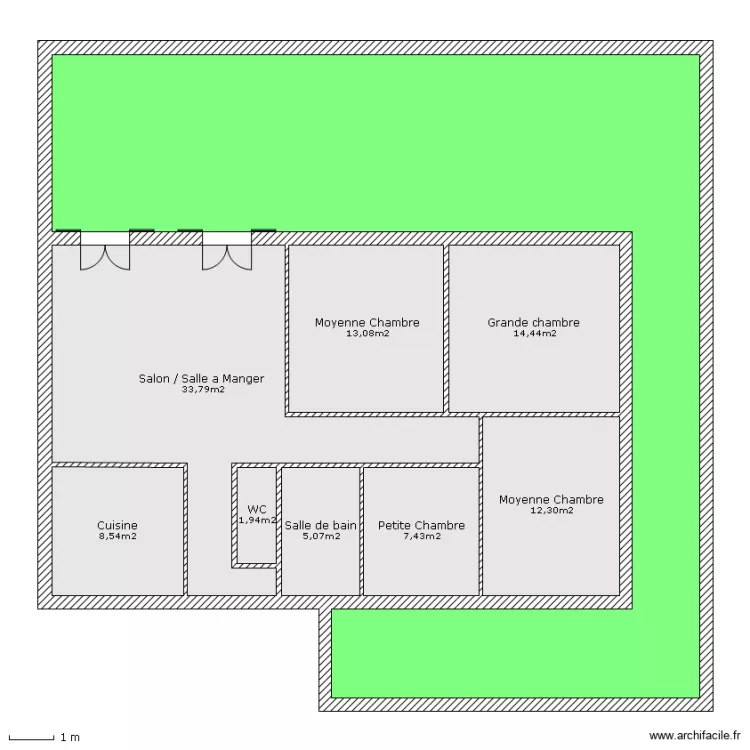 Plan de la maison a Rosult. Plan de 
