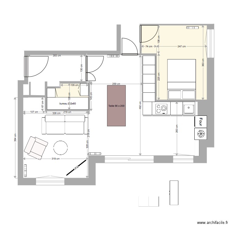 bureau v4. Plan de 0 pièce et 0 m2