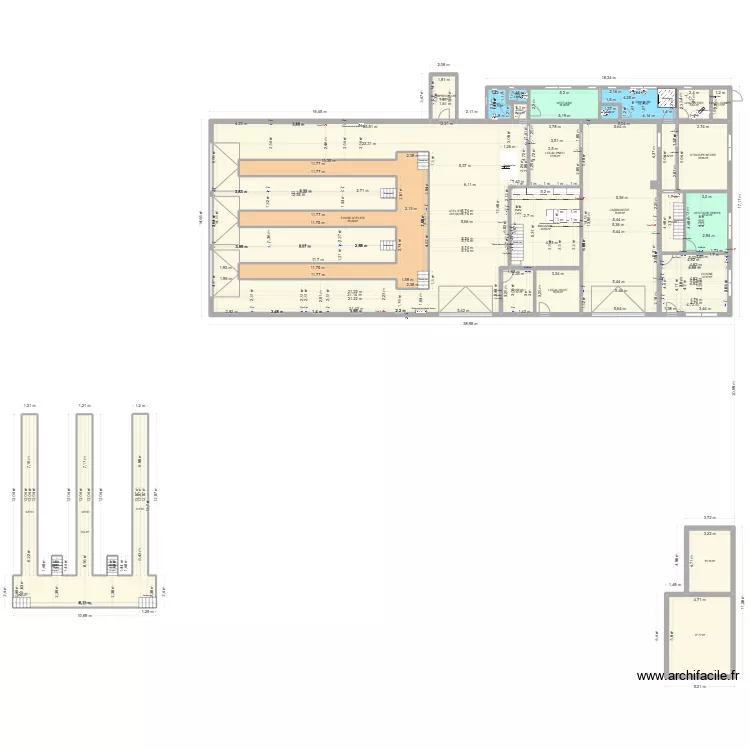 TEC FOSSE CHASTRE. Plan de 