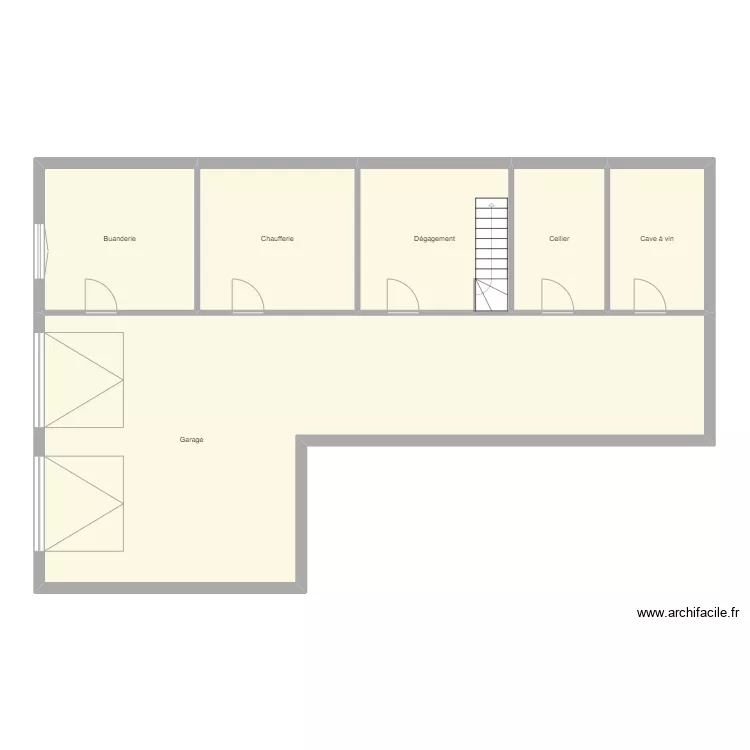 Croquis RENARD Sous sol. Plan de 