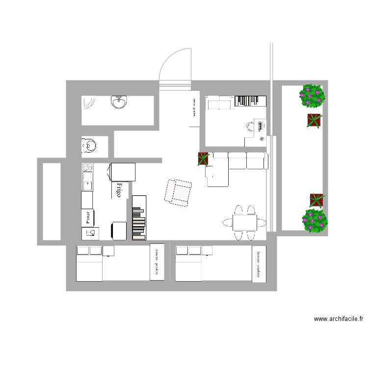 Maison Elaia. Plan de 8 pièces et 29 m2