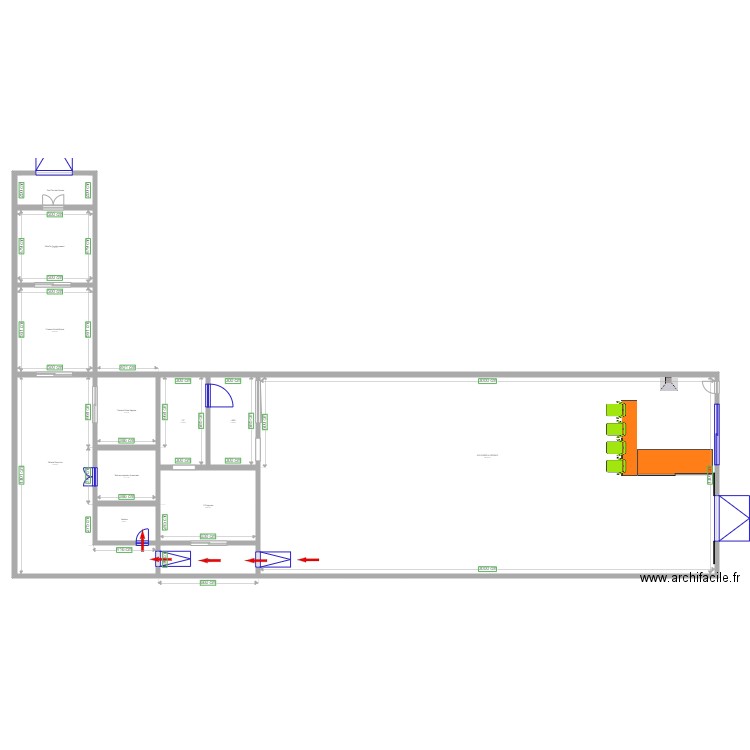 CIRCUIT DU PERSONNEL. Plan de 0 pièce et 0 m2