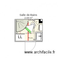 Salle de bains WC d angle 75