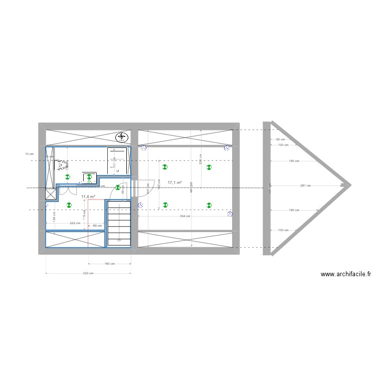 Salle d'eau 25 mars 2. Plan de 0 pièce et 0 m2