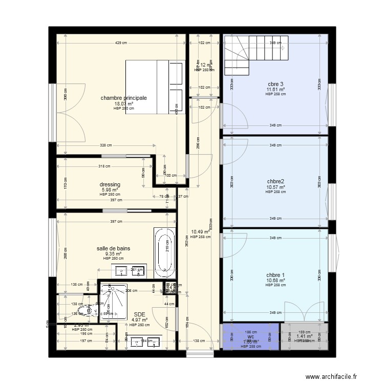 1er etage PROPO 1. Plan de 0 pièce et 0 m2