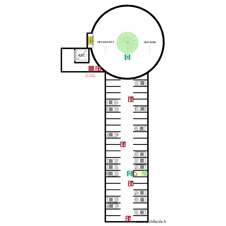 Monte cristo 2eme sous-sol. Plan de 0 pièce et 0 m2