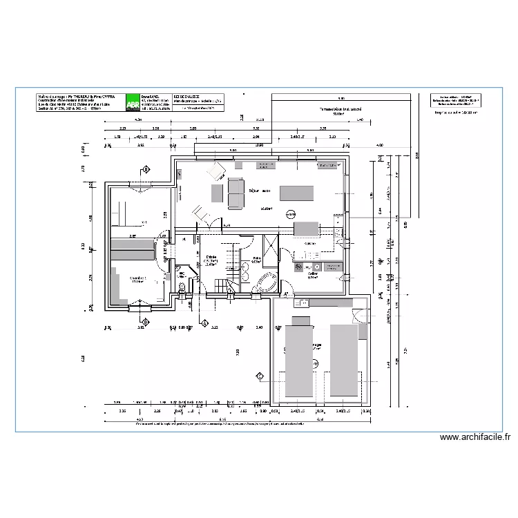 Plan Maison Chateauneuf. Plan de 