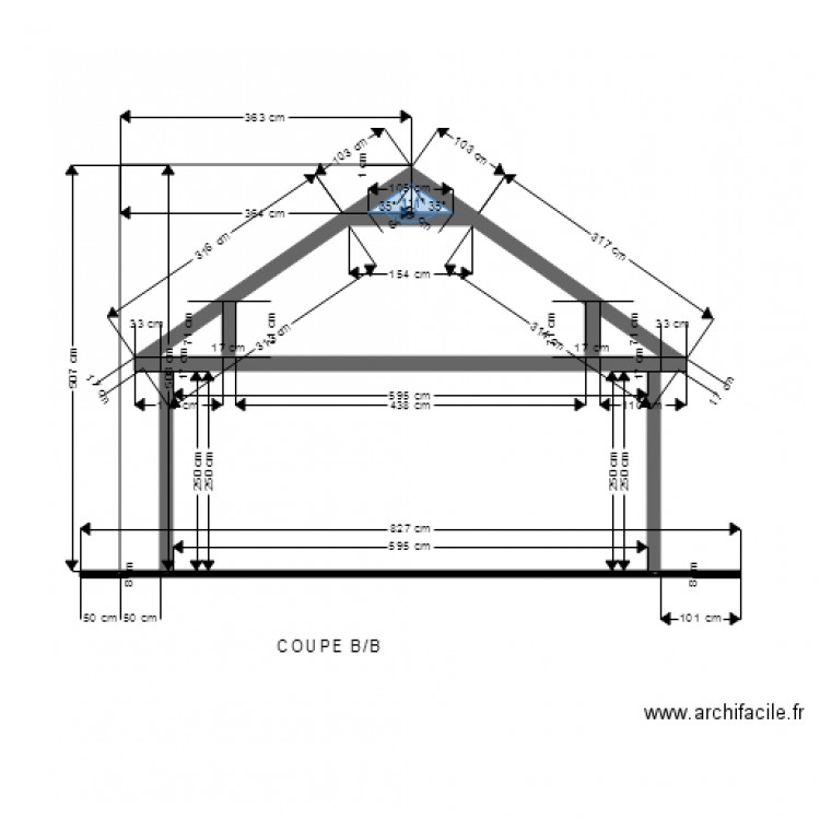 C B B. Plan de 0 pièce et 0 m2