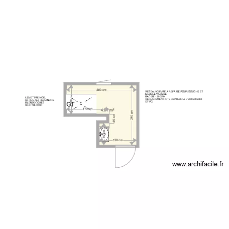 LEMETTRE NOEL . Plan de 