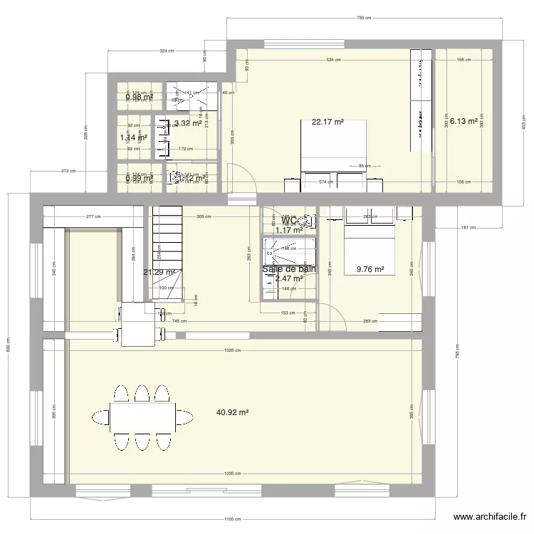Maison Duing. Plan de 