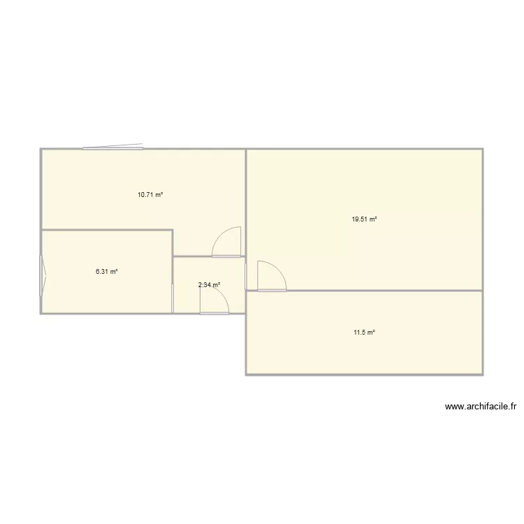 APPARTEMENT R4 GAUCHE. Plan de 