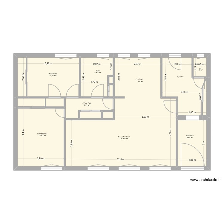 THE CERF CASTEL BEFORE. Plan de 0 pièce et 0 m2