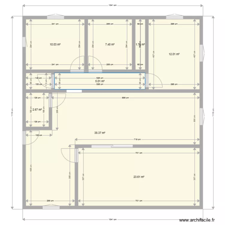 maison 18. Plan de 