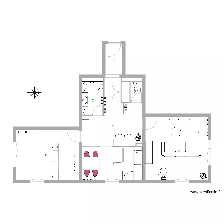 ApptLucy Meuble. Plan de ApptLucy Meuble. Plan de
