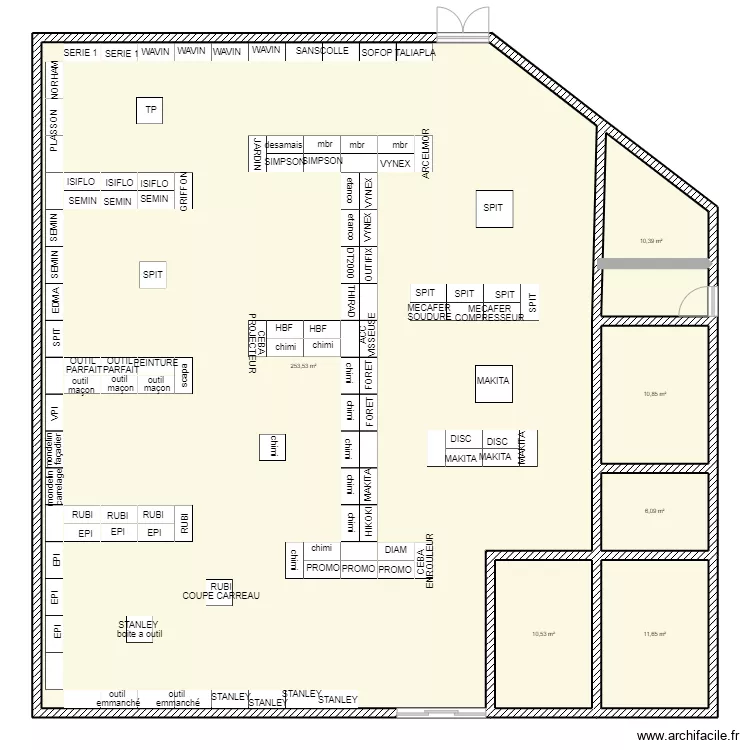 saint romain en vienois. Plan de 