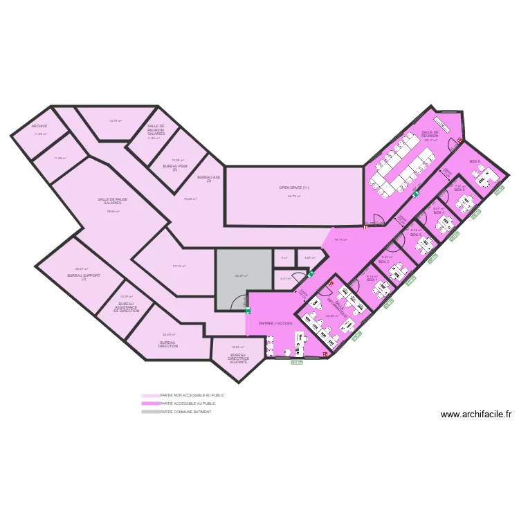 CAP EMPLOI RCH 95 APRES TRAVAUX. Plan de CAP EMPLOI RCH 95 APRES TRAVAUX. Plan de