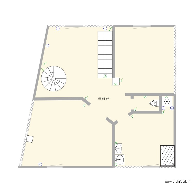 Campagnac 1er étage. Plan de 0 pièce et 0 m2