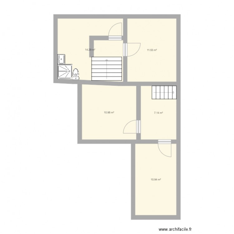 1ET. Plan de 0 pièce et 0 m2