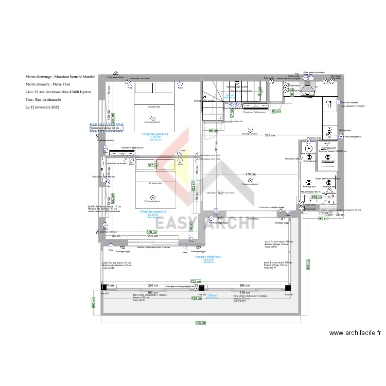 Plan Marchal rez-de-chaussée. Plan de 0 pièce et 0 m2