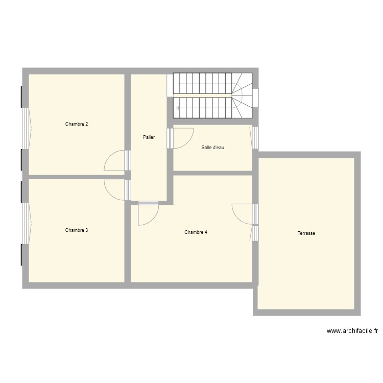 Croquis GOLDSTEIN Etage. Plan de 7 pièces et 89 m2
