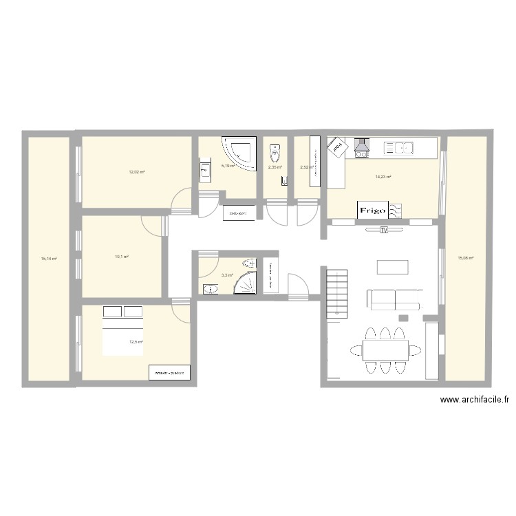 plan CM. Plan de 0 pièce et 0 m2