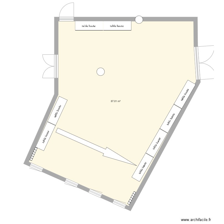 Salle UPM. Plan de 0 pièce et 0 m2