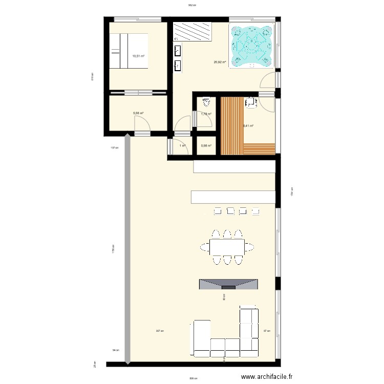 chlet. Plan de 0 pièce et 0 m2