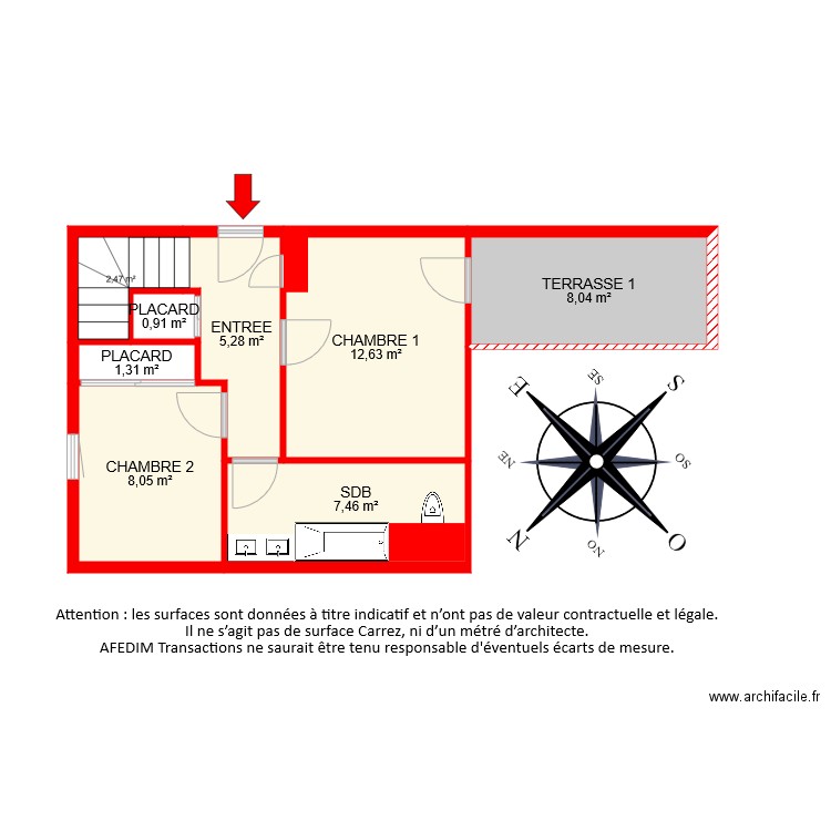 BI 6956 NIVEAU 1 ETAGE 2. Plan de 0 pièce et 0 m2