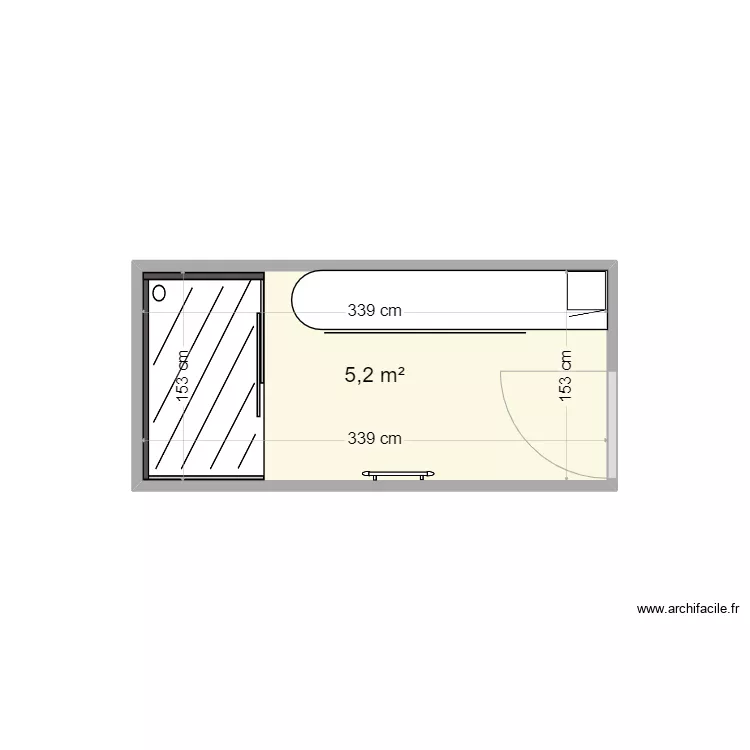 salle de bain. Plan de salle de bain. Plan de