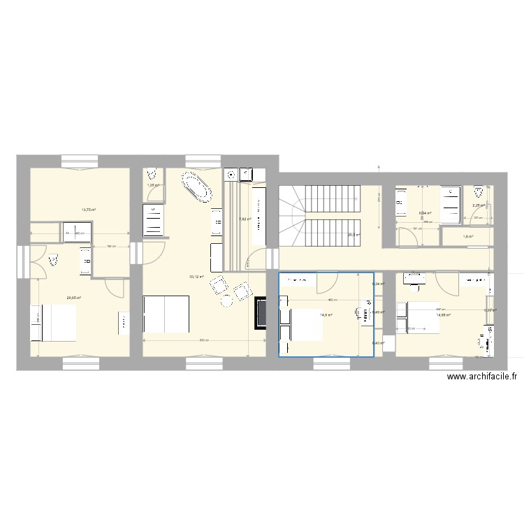 La Soudelle 1er étage   3. Plan de 0 pièce et 0 m2