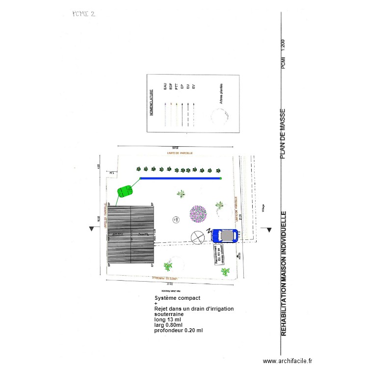 berges. Plan de 0 pièce et 0 m2