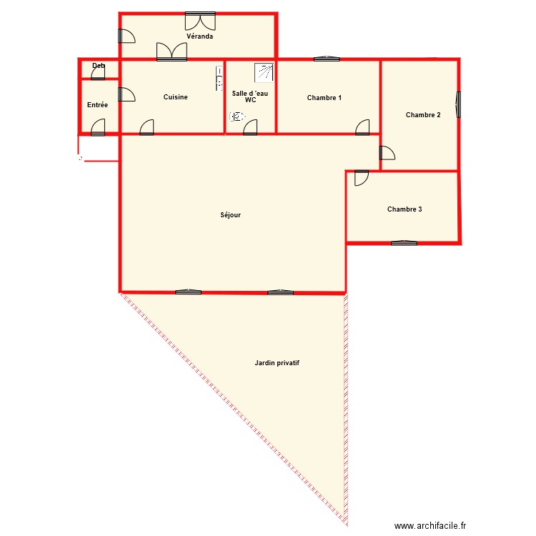 RDC MAX. Plan de 0 pièce et 0 m2