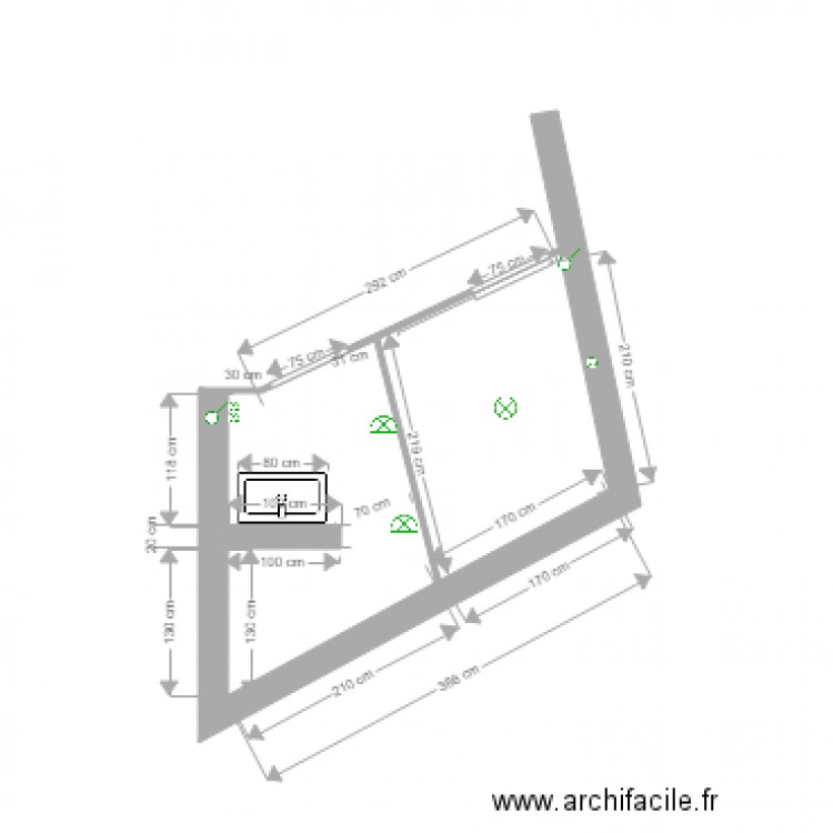 Salle eau dressing Electricité. Plan de 0 pièce et 0 m2