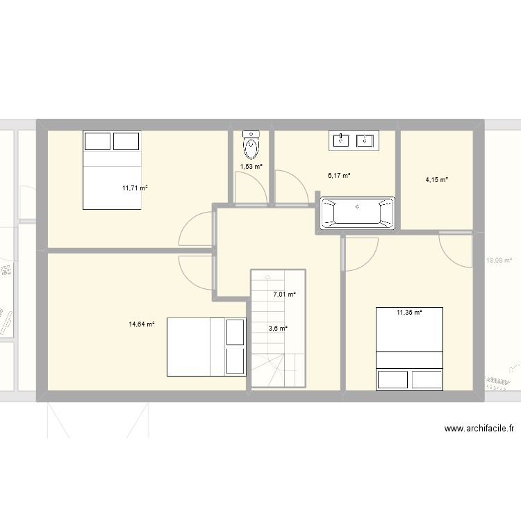 MAISON FONCTIONNELLE. Plan de 0 pièce et 0 m2