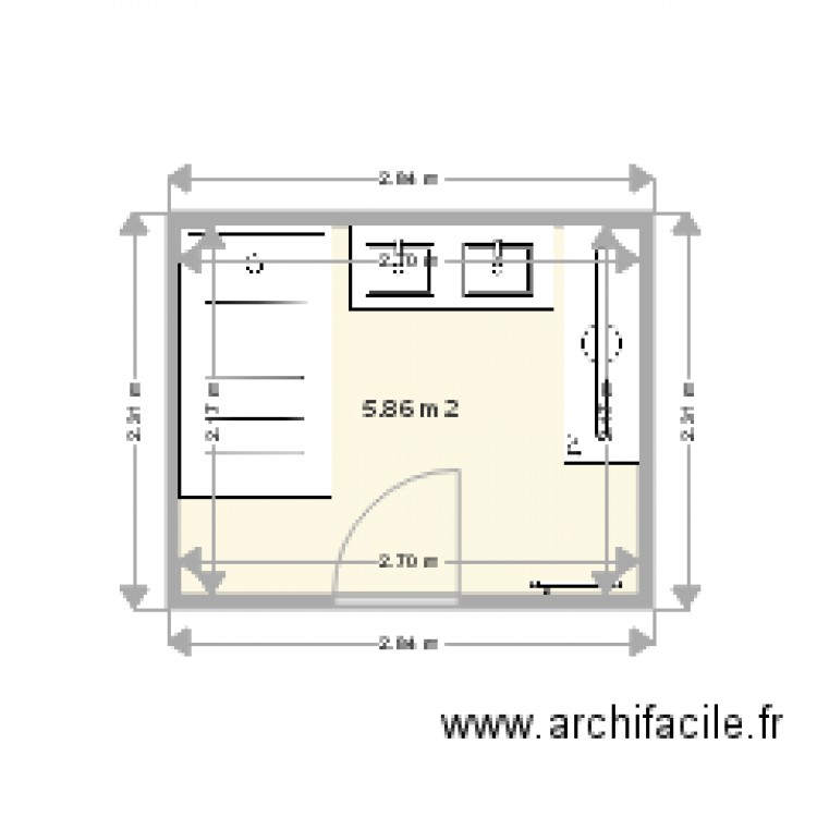 salle de bain. Plan de 0 pièce et 0 m2