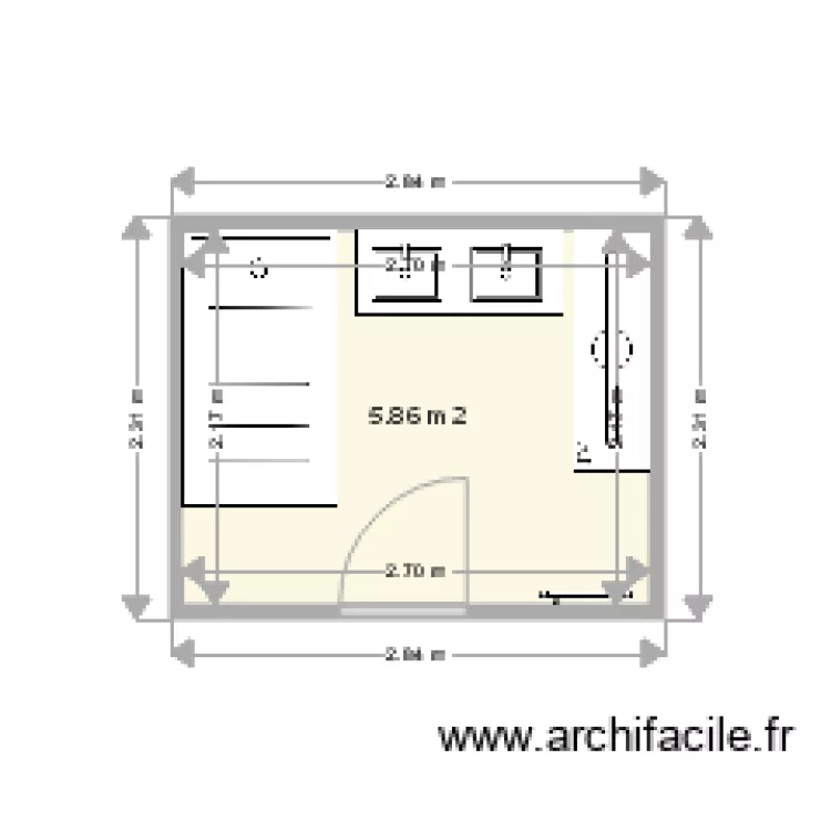 salle de bain. Plan de salle de bain. Plan de