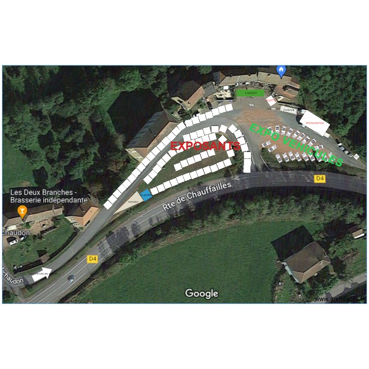 PLAN DE LA MANIFESTATION. Plan de 0 pièce et 0 m2