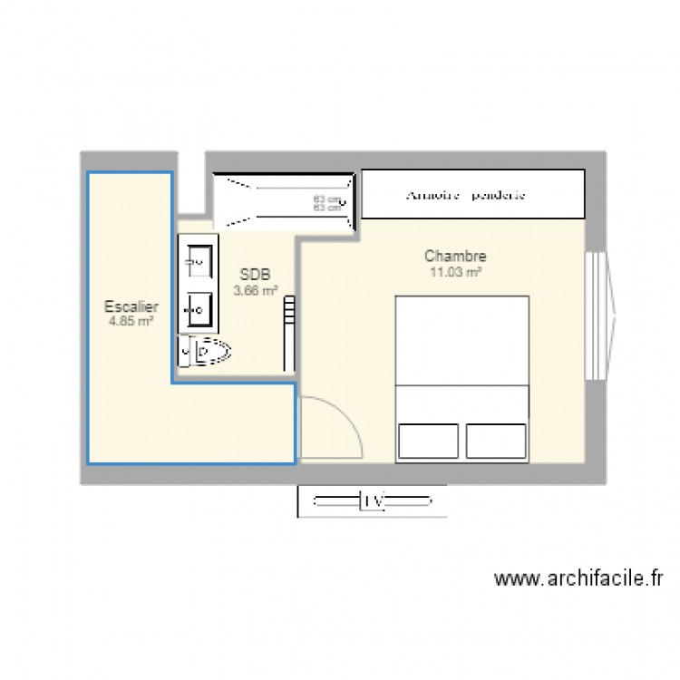 sdb béatrice n2. Plan de 0 pièce et 0 m2