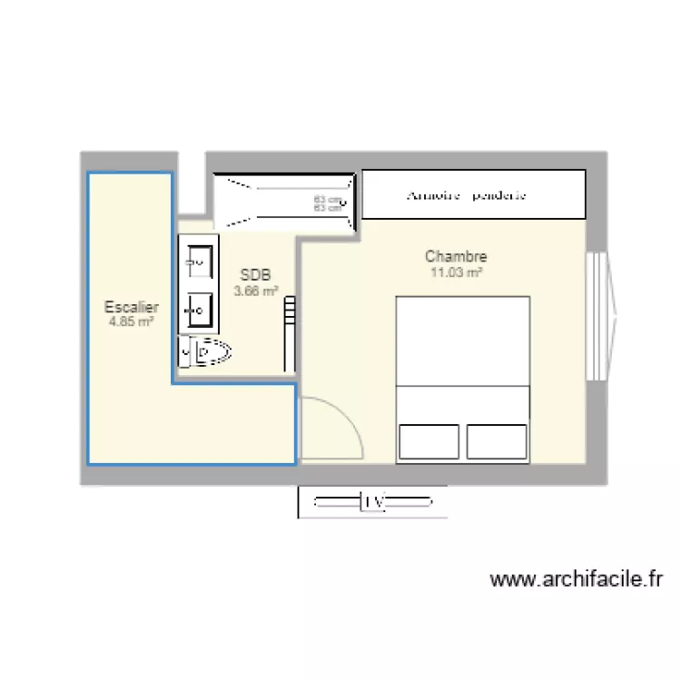 sdb b&eacute;atrice n2. Plan de 
